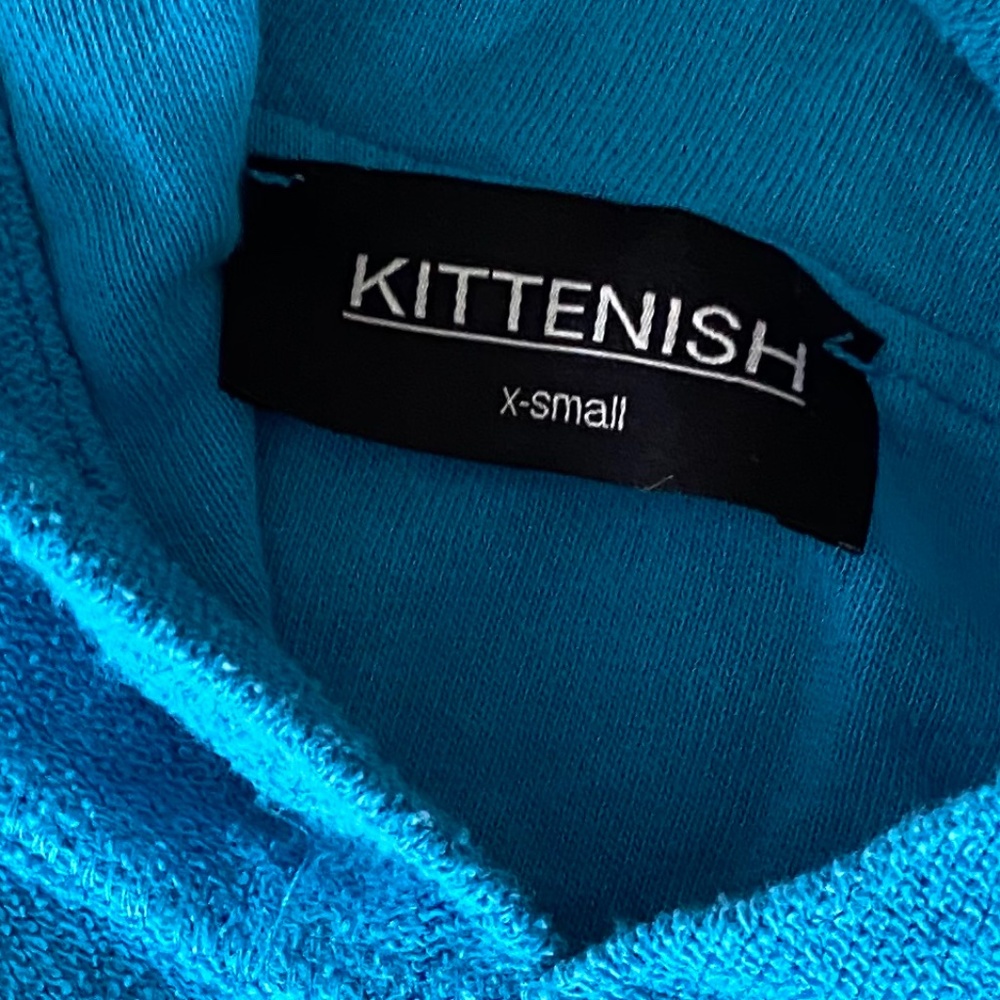 Kittenish Dallas Cropped Hoodie Sweatsuit Blue Women’s XSmall